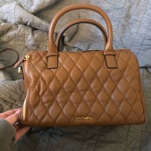 Vera Bradley Marlo brown quilted leather